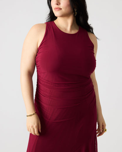 LANEY Red Women's Sleeveless Flowy Dress | Steve Madden