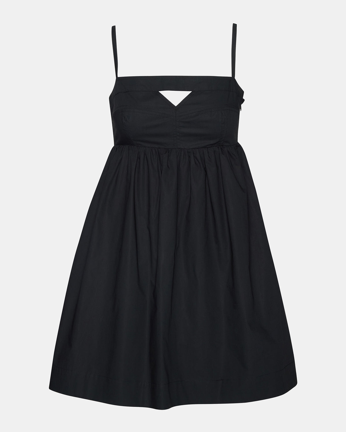 MEADOW Black Mini Cut-Out Flowy Dress | Steve Madden