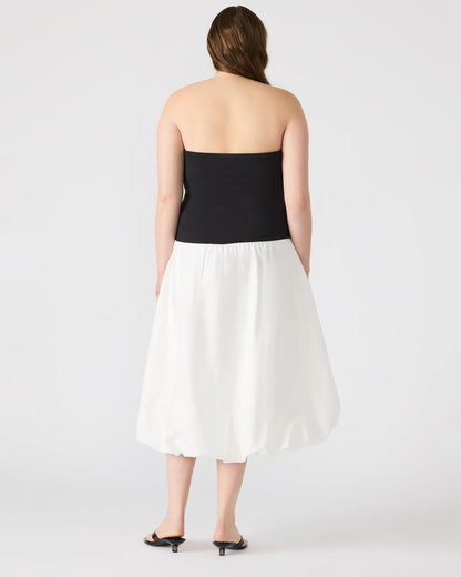 OLIVER Dress Smoke Strapless Midi Bubble Dress | Women's Dresses | Steve Madden