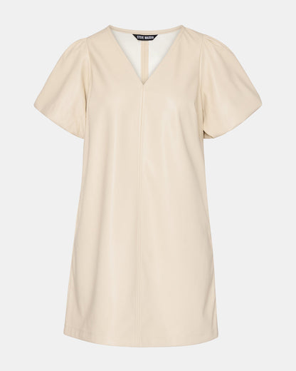 TILLY Bone Short-Sleeved Faux Leather Women's Dress | Steve Madden