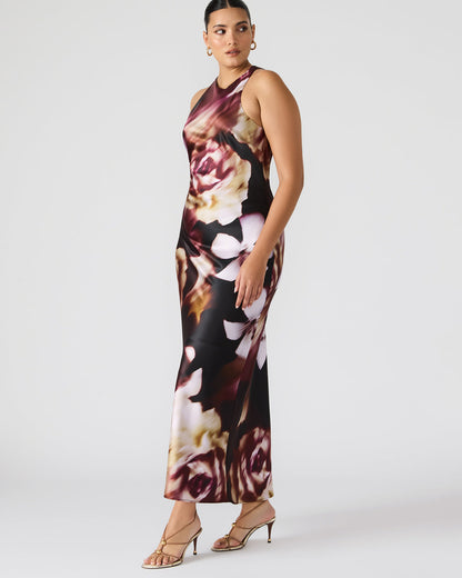 JAIDAN Mesa Rose Maxi Floral Print Flowy Women's Dress | Steve Madden
