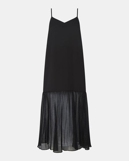 EMBER Black Flowy Sheer Maxi Women's Dress | Steve Madden
