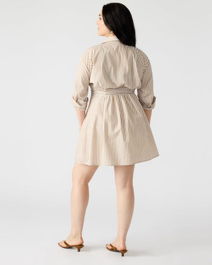ARIA Taupe Women's Button-Up Mini Dress | Steve Madden