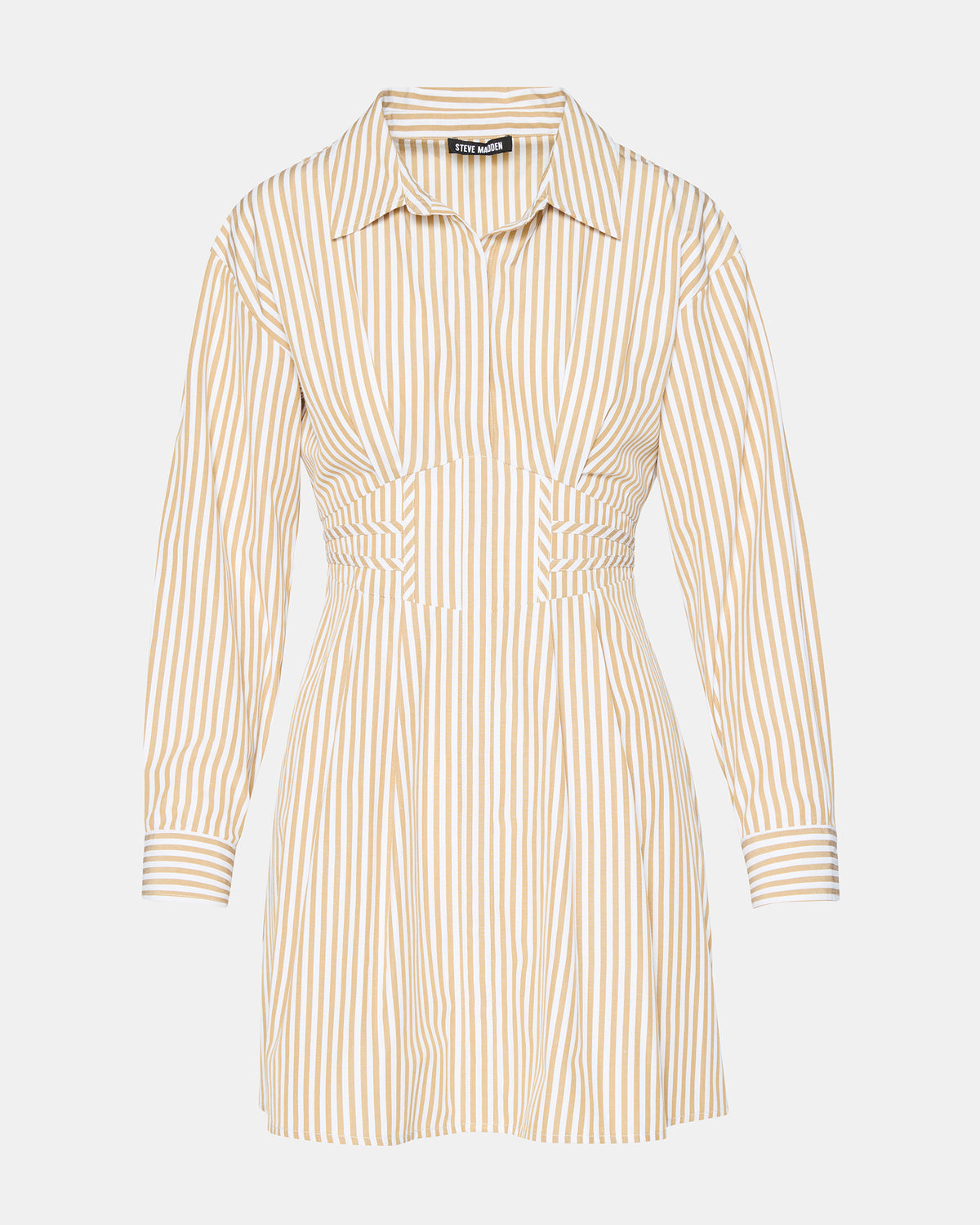 ARIA Taupe Women's Button-Up Mini Dress | Steve Madden