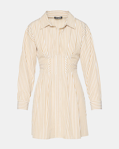 ARIA Taupe Women's Button-Up Mini Dress | Steve Madden