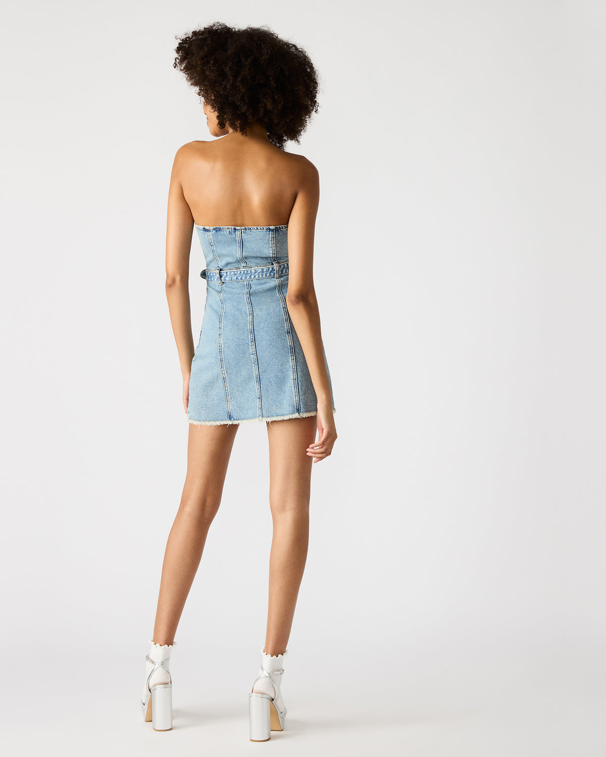 MATILDA Strapless Denim Mini Women's Dress | Steve Madden