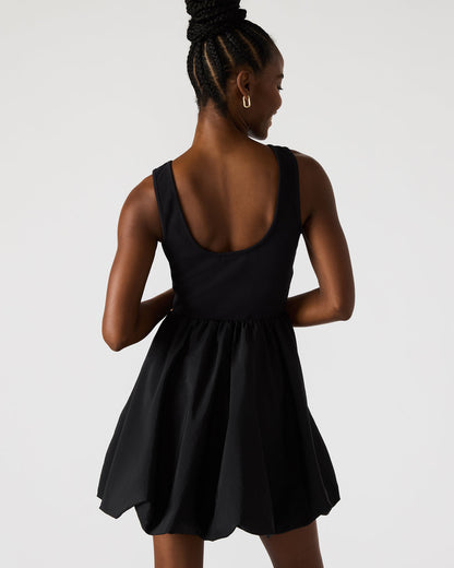 PALERMO Black Women's Mini Bubble-Hem Dress | Steve Madden