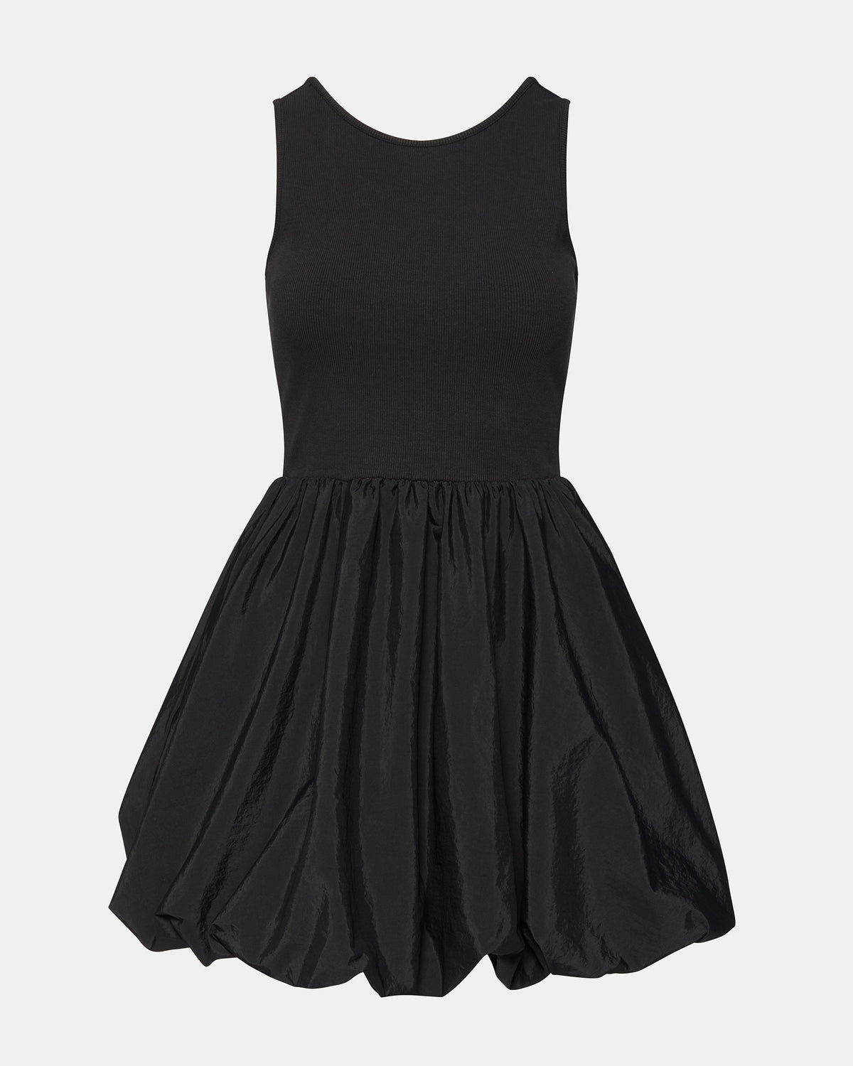 PALERMO Black Women's Mini Bubble-Hem Dress | Steve Madden