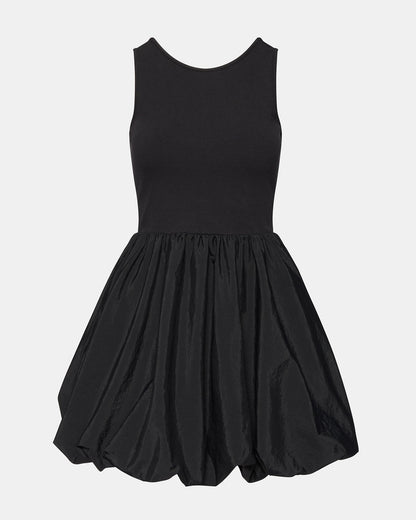PALERMO Black Women's Mini Bubble-Hem Dress | Steve Madden
