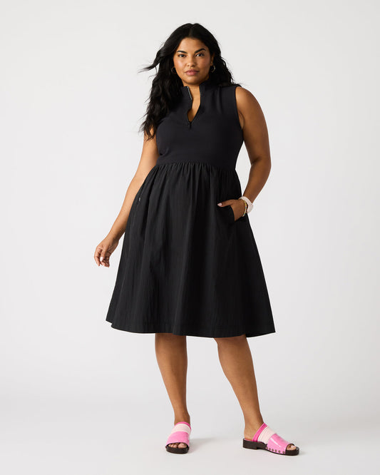 BERLIN White Women's Mock Neck Midi Dress | Steve Madden