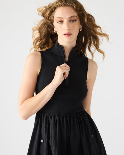 BERLIN White Women's Mock Neck Midi Dress | Steve Madden