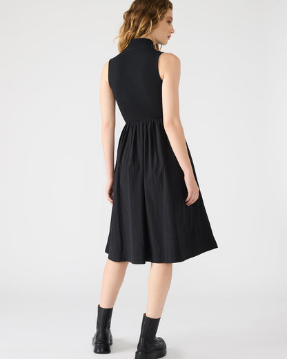 BERLIN White Women's Mock Neck Midi Dress | Steve Madden