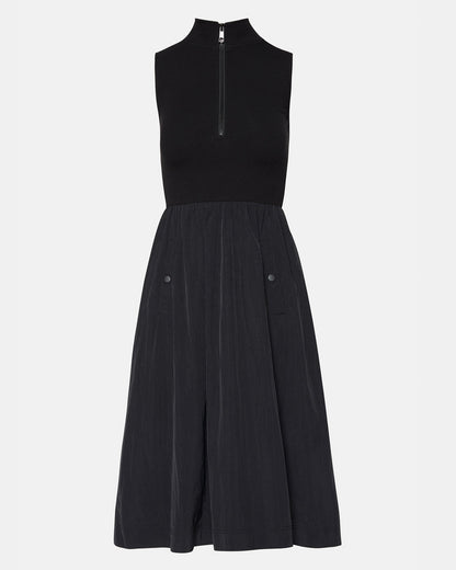 BERLIN White Women's Mock Neck Midi Dress | Steve Madden