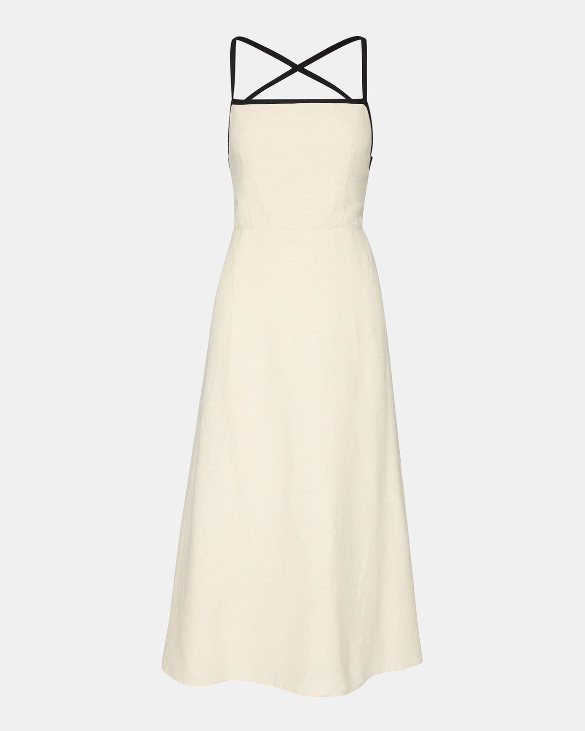 RIYAN Natural Women's Flowy Strappy Crossback Maxi Dress | Steve Madden