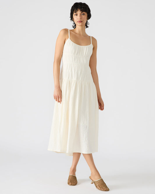 TOBY Ivory Maxi Flowy Bow Women's Dress | Steve Madden