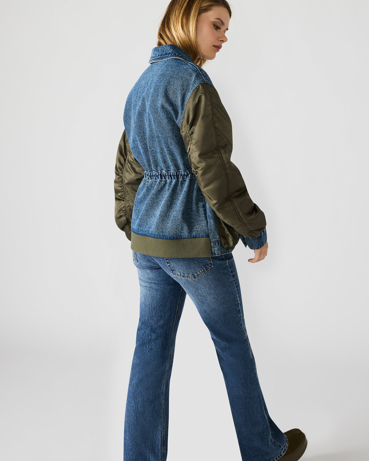 JOIE Dark Navy Long-Sleeved Button-Up Collared Women's Jacket | Steve Madden
