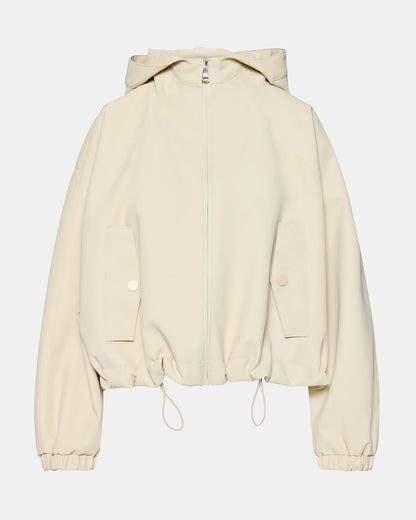 LUMI Bone Women's Faux Leather Hooded Jacket | Steve Madden