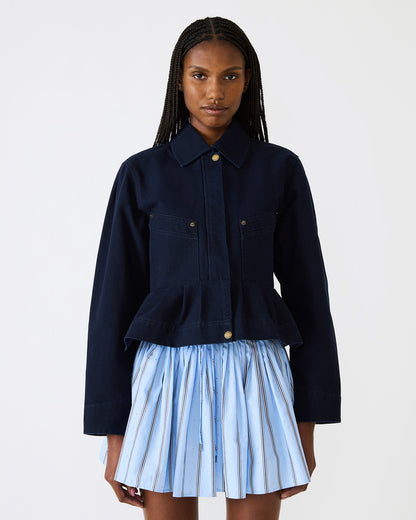SLOAN Midnight Sky Long-Sleeved Zip-Up Women's Jacket | Steve Madden