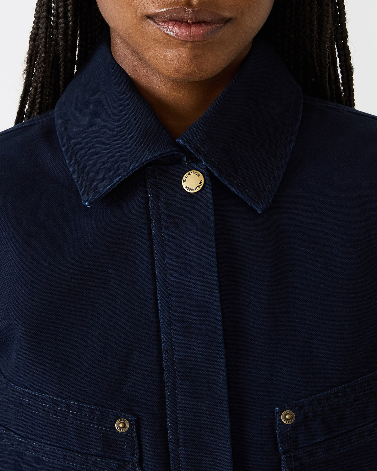 SLOAN Midnight Sky Long-Sleeved Zip-Up Women's Jacket | Steve Madden