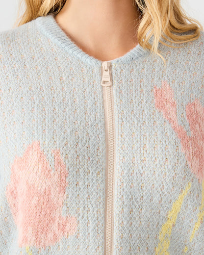 JENA Multi Long-Sleeved Zip-Up Women's Sweater Jacket | Steve Madden