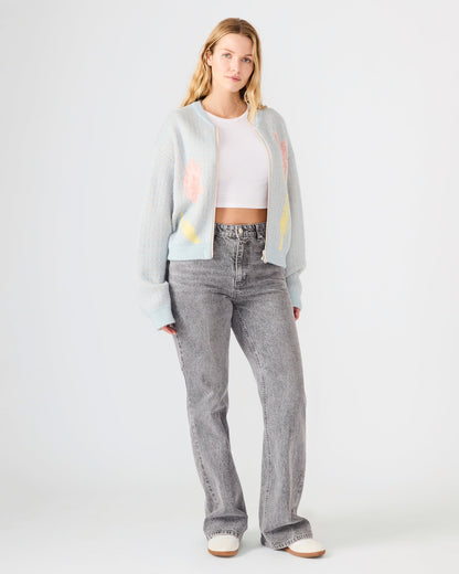 JENA Multi Long-Sleeved Zip-Up Women's Sweater Jacket | Steve Madden