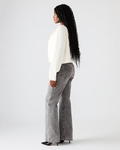 SERENEA White Women's Long-Sleeved Open-Front Blazer | Steve Madden