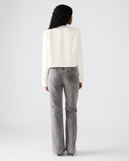 SERENEA White Women's Long-Sleeved Open-Front Blazer | Steve Madden