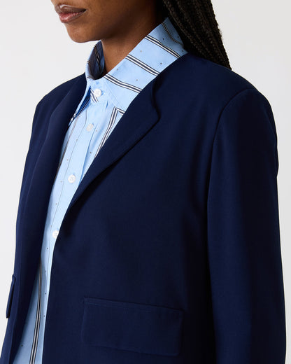 SERENEA Blazer Marine Long-Sleeved Open-Front Blazer | Steve Madden