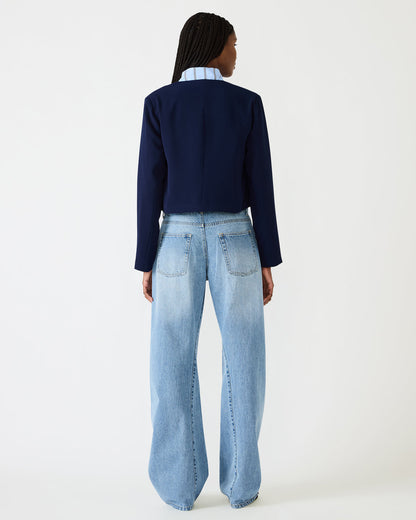 SERENEA Blazer Marine Long-Sleeved Open-Front Blazer | Steve Madden