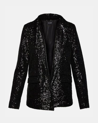 PAYTON Sequin Blazer Black | Women's Blazers | Steve Madden