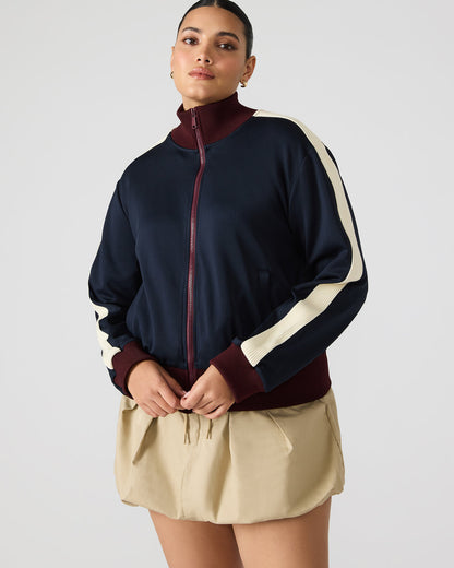 DAISY Midnight Long-Sleeved Zip-Up Athletic Women's Jacket | Steve Madden