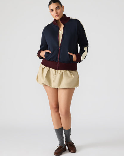 DAISY Midnight Long-Sleeved Zip-Up Athletic Women's Jacket | Steve Madden