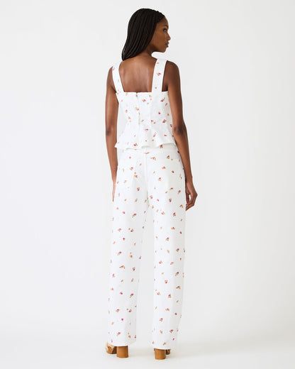 FIORELLA Antique Sleeveless Ruffle Edge Denim Women's Top | Steve Madden