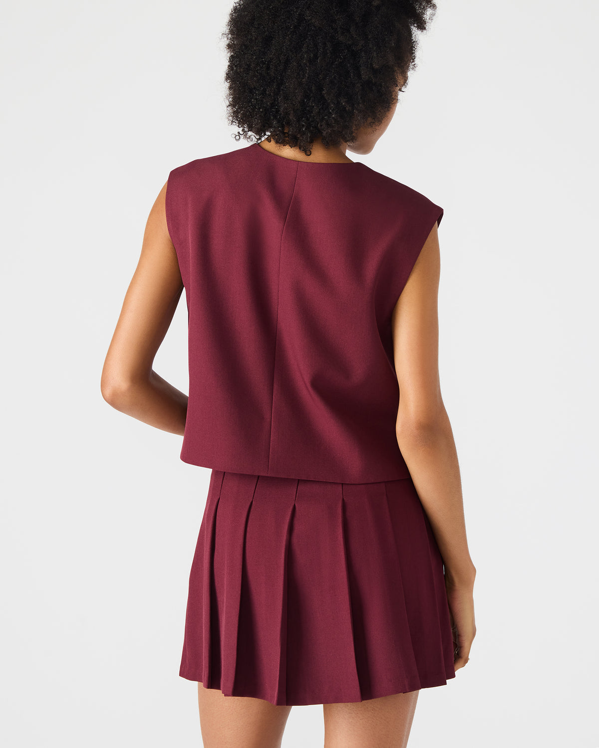 ALESSA Wine Button-Up Women's Top | Steve Madden