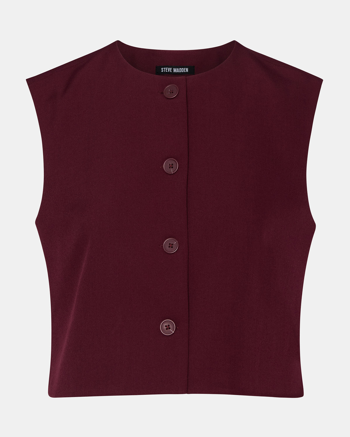 ALESSA Wine Button-Up Women's Top | Steve Madden