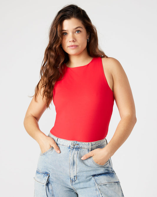 NICO Red Women's Contour Stretch Bodysuit | Steve Madden