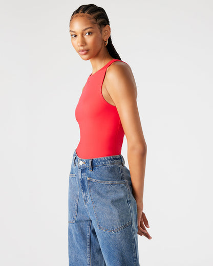 NICO Red Women's Contour Stretch Bodysuit | Steve Madden