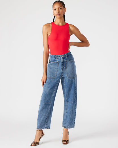 NICO Red Women's Contour Stretch Bodysuit | Steve Madden