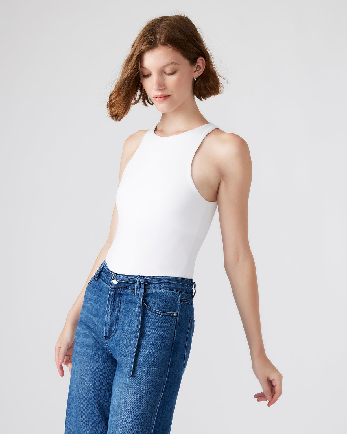 NICO White Women's Contour Stretch Bodysuit | Steve Madden