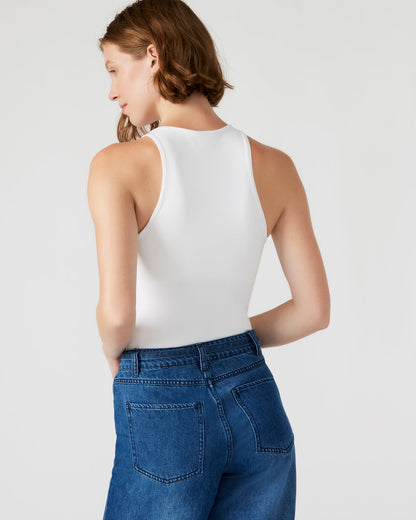 NICO White Women's Contour Stretch Bodysuit | Steve Madden