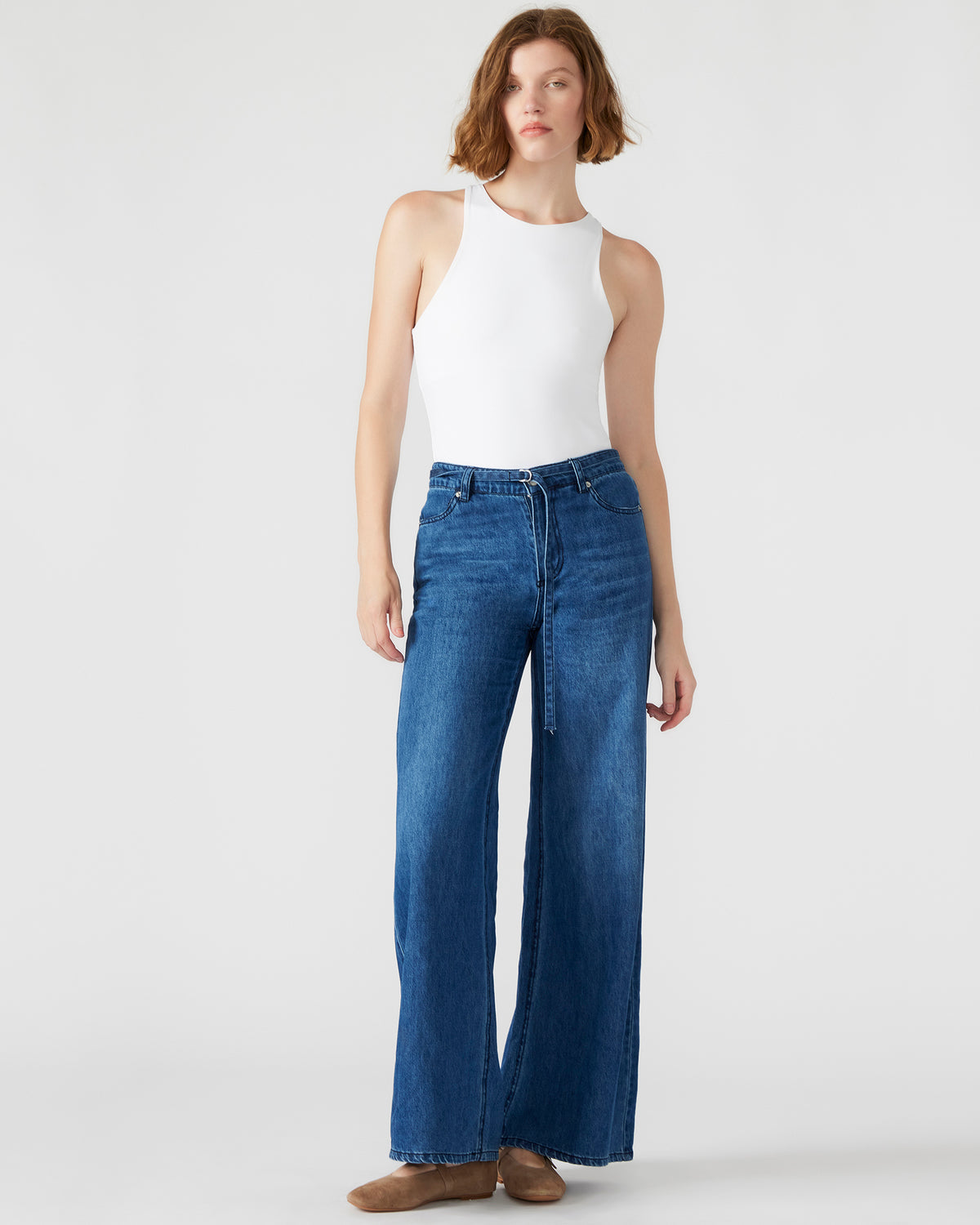 NICO White Women's Contour Stretch Bodysuit | Steve Madden