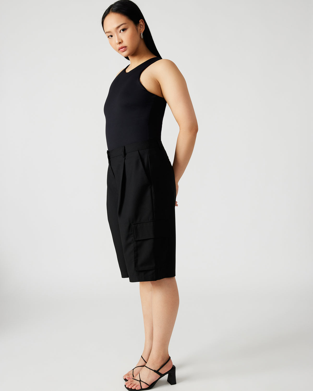 NICO Black Women's Contour Stretch Bodysuit | Steve Madden