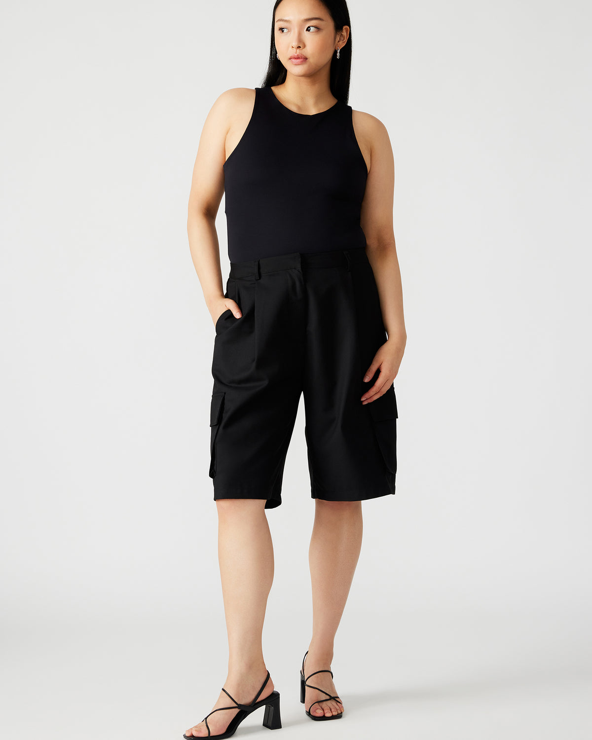 NICO Black Women's Contour Stretch Bodysuit | Steve Madden