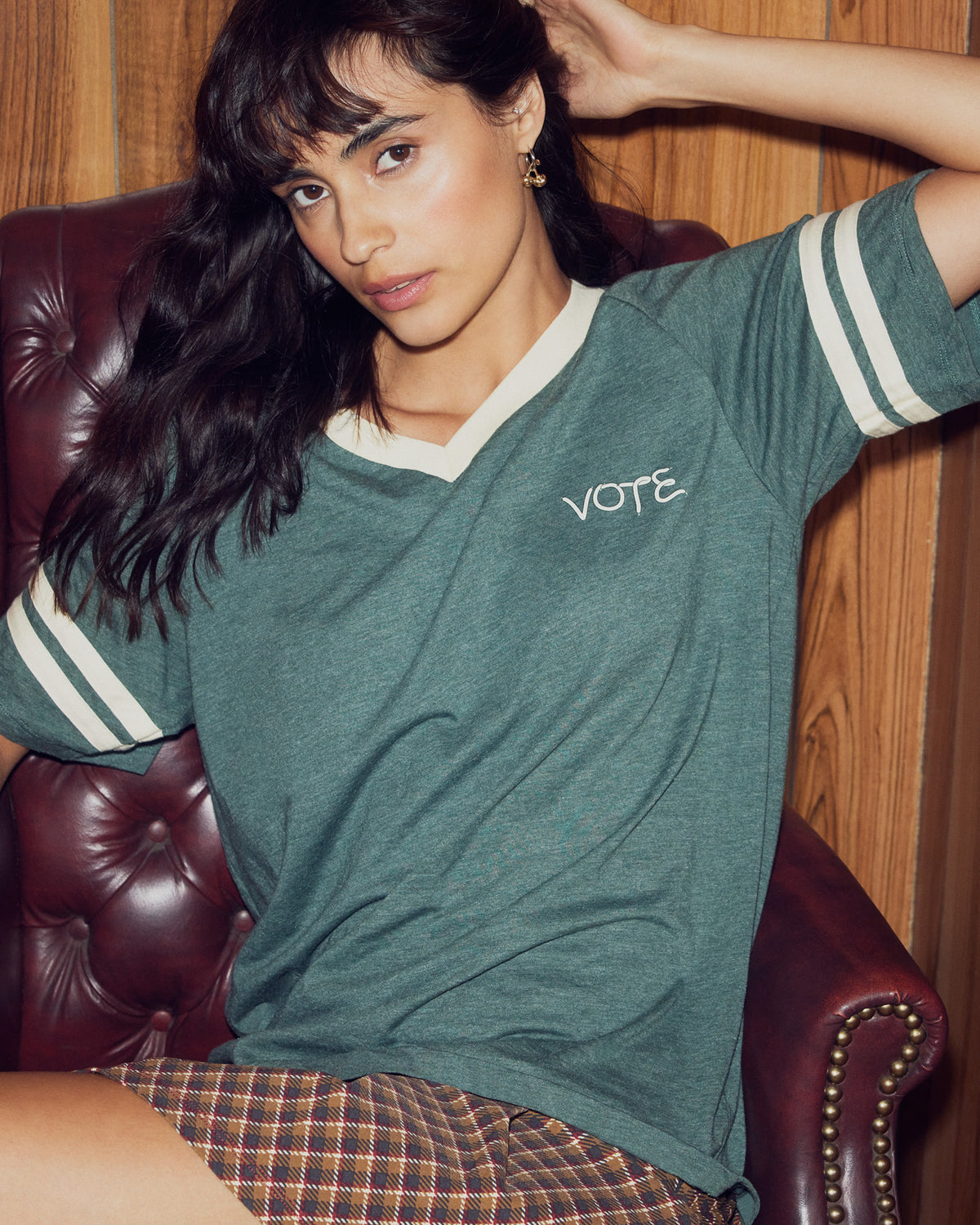 VOTE Green Unisex Short Sleeve Tee | Steve Madden
