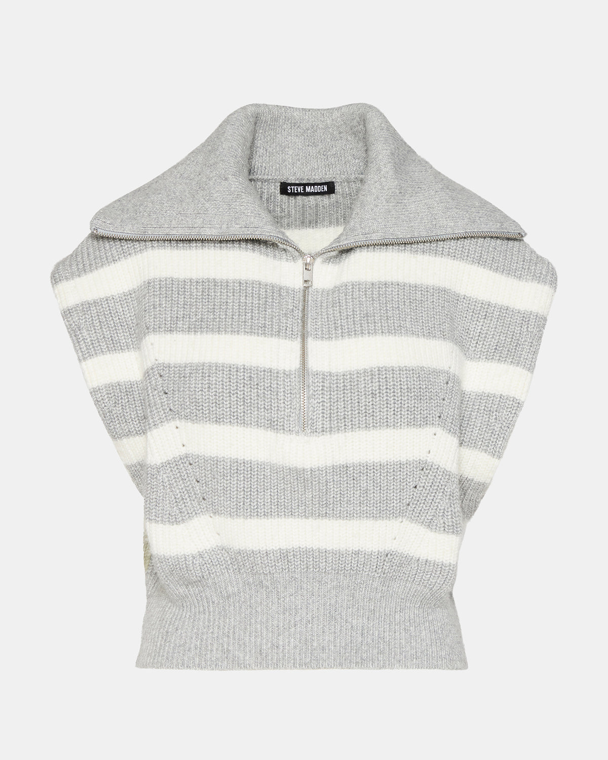 EASTON Sweater Grey | Sleeveless Hooded Sweater | Steve Madden