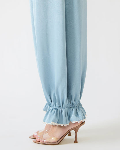 ROAN Dusty Blue Tie-Front Parachute Women's Pants | Steve Madden