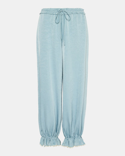 ROAN Dusty Blue Tie-Front Parachute Women's Pants | Steve Madden