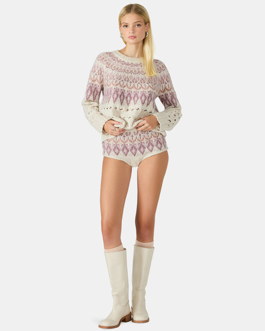 SUZETTE Multi Fair Isle Micro Women's Hot Shorts | Steve Madden