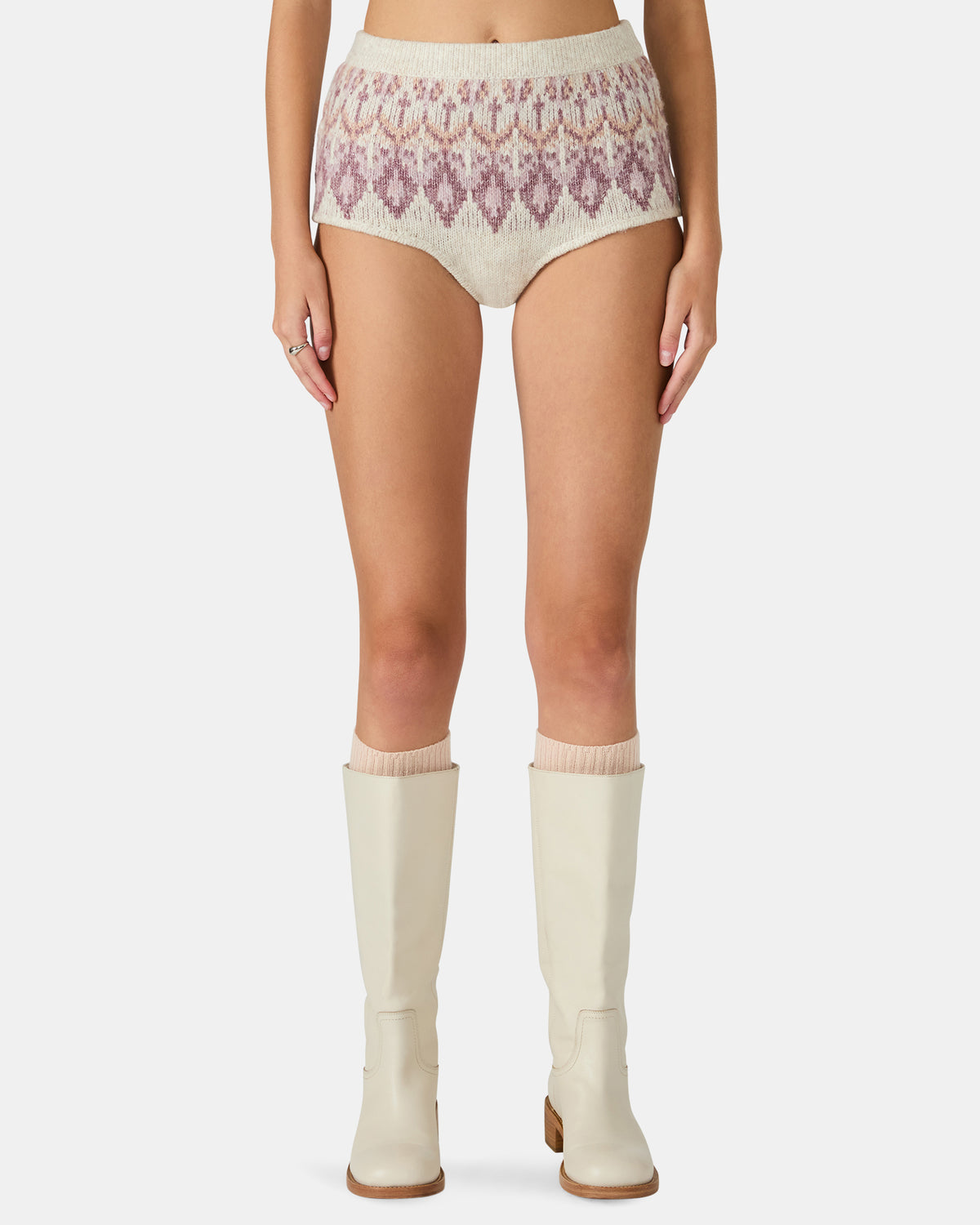 SUZETTE Multi Fair Isle Micro Women's Hot Shorts | Steve Madden