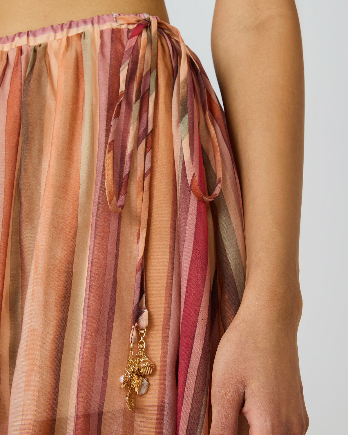 SHILLOH Stripe Detail Flowy Women's Maxi Skirt | Steve Madden